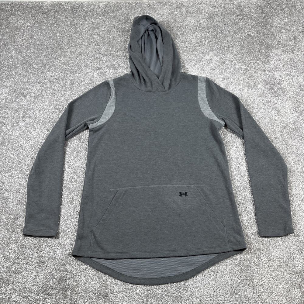 Under Armour Hoodie Mens Extra Small Loose Cold Gear Performance Sweatshirt Gray